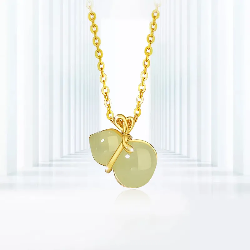 JOYDINNY Serpentine Jade Necklaces Women's-3