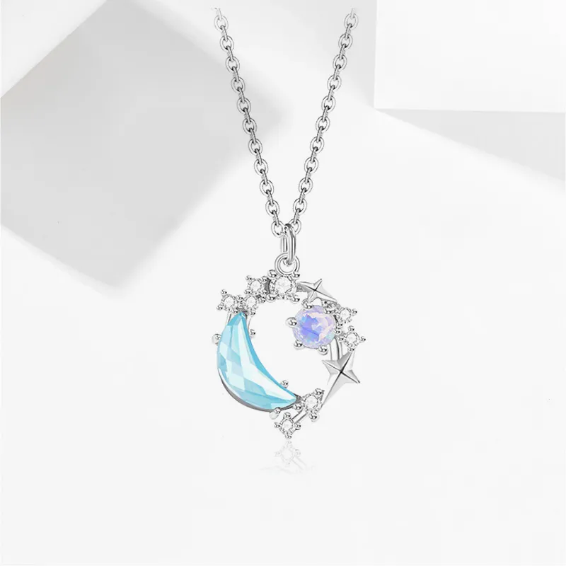 JOYDINNY Colored Glaze Necklaces Women's-1