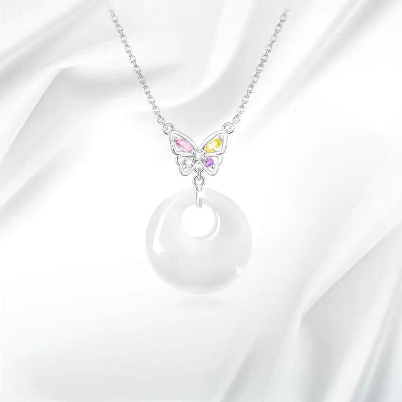 JOYDINNY Chalcedony Necklaces Women's-3