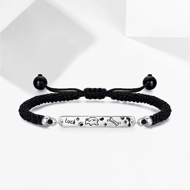 JOYDINNY Alloy Rope Bracelets Unisex-2