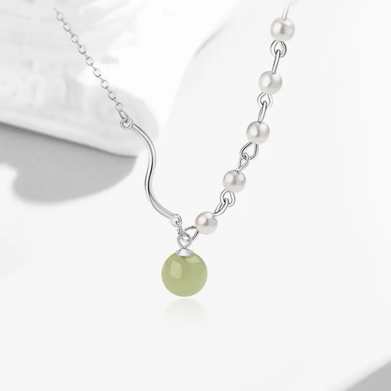 JOYDINNY Aventurine Necklaces Women's-3