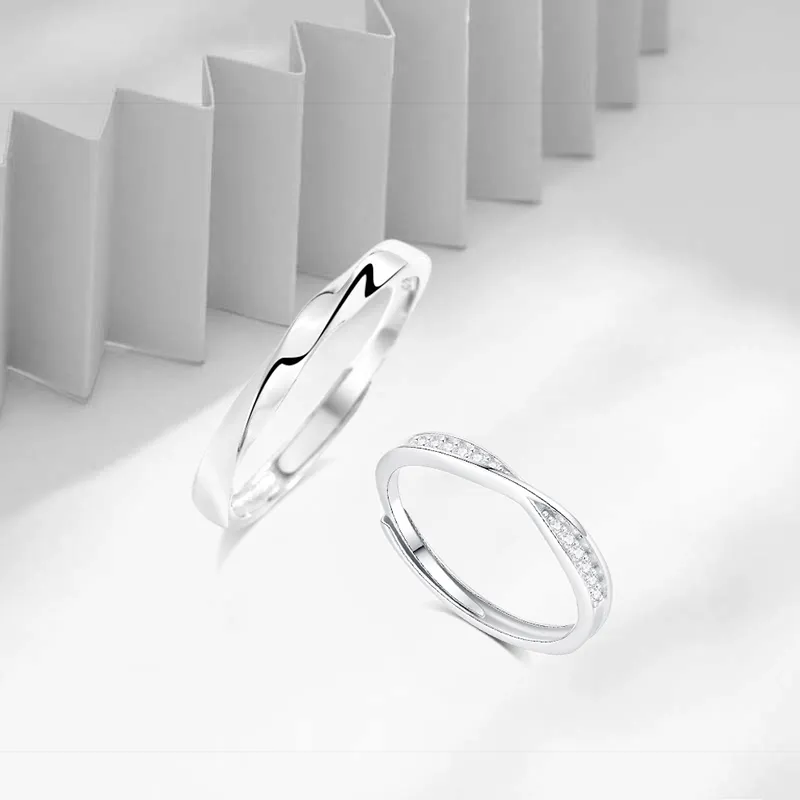 JOYDINNY Sterling Silver Rings Unisex-1