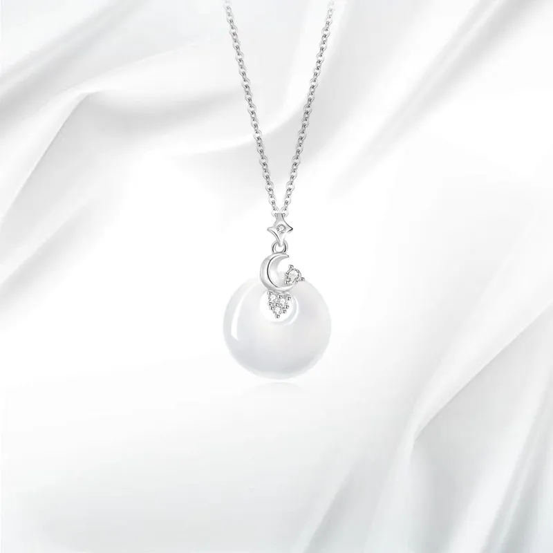 JOYDINNY Chalcedony Jade Necklaces Women's-3