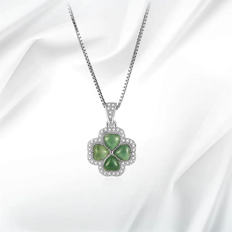JOYDINNY Serpentine Jade Necklaces Women's-1