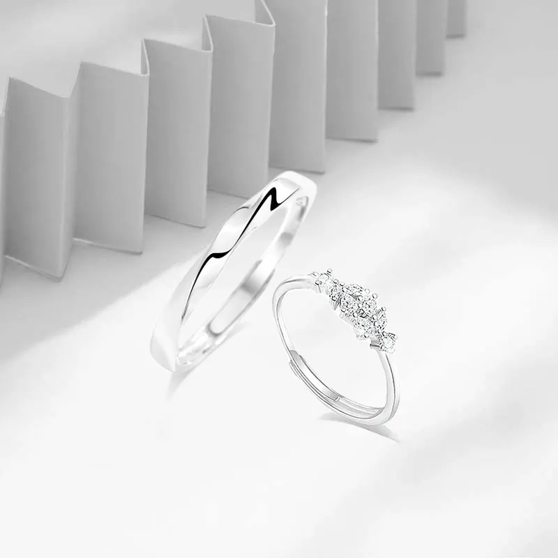JOYDINNY Sterling Silver Rings Unisex-1