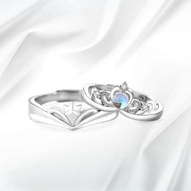 JOYDINNY Colored Glaze Jade Rings Unisex-1