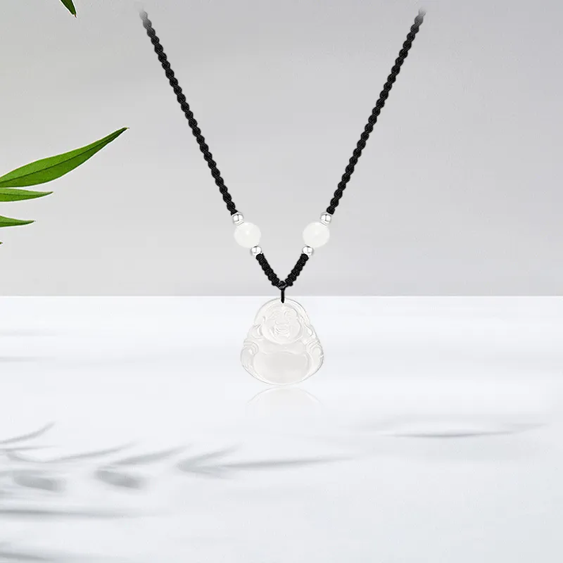 JOYDINNY Chalcedony Jade Necklaces Women's-4