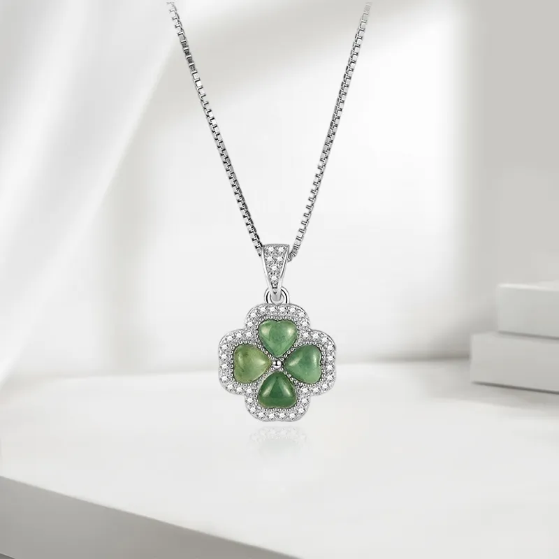 JOYDINNY Serpentine Jade Necklaces Women's-3
