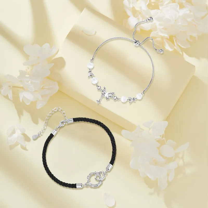 JOYDINNY Alloy Bracelets Unisex-1