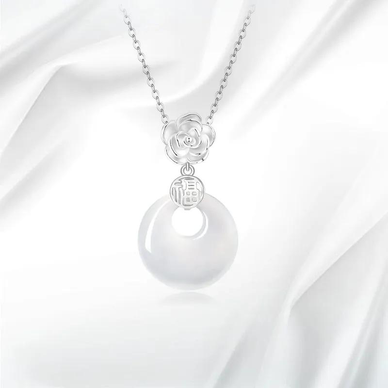 JOYDINNY Chalcedony Necklaces Women's-2