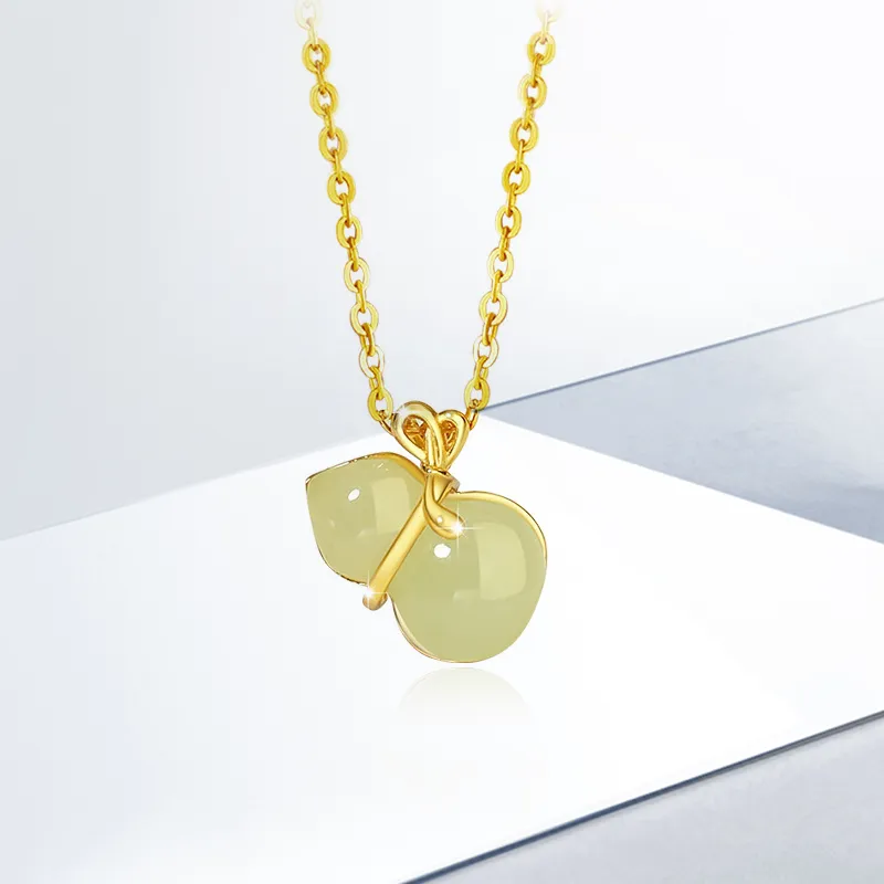 JOYDINNY Serpentine Jade Necklaces Women's-1