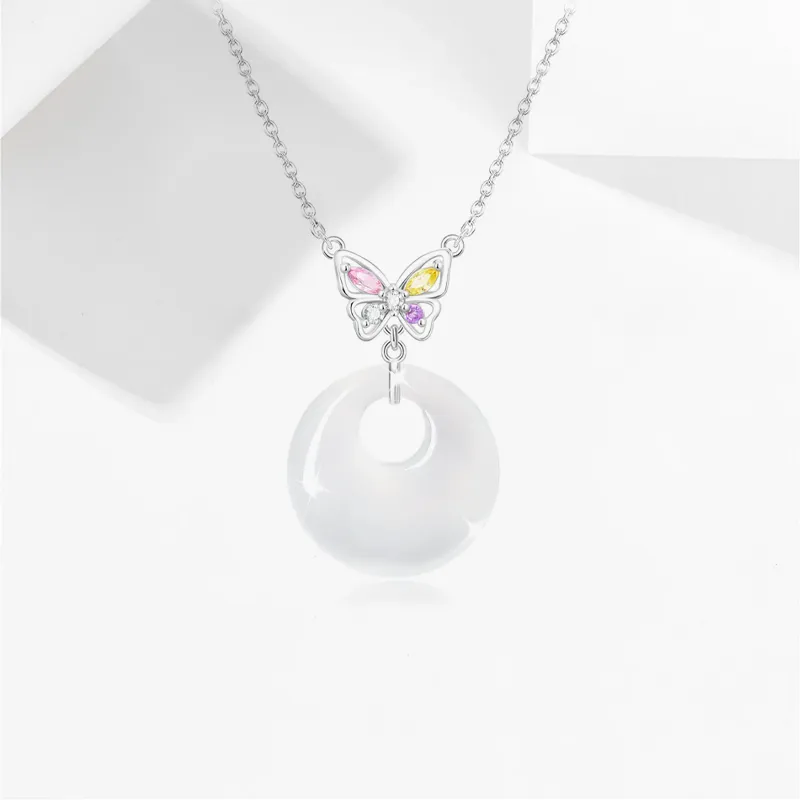 JOYDINNY Chalcedony Necklaces Women's-1