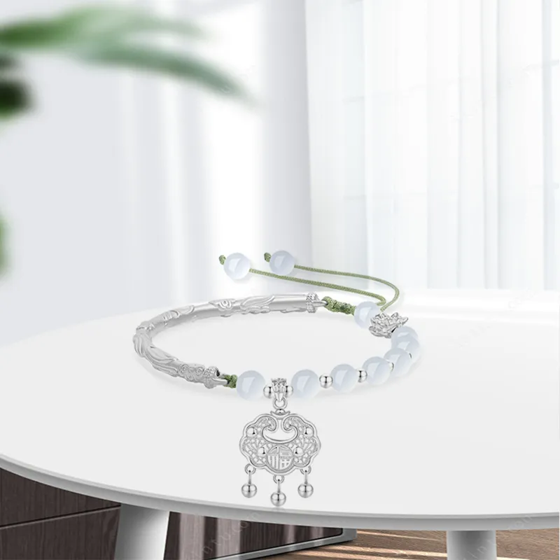 JOYDINNY Chalcedony Necklaces Women's-3