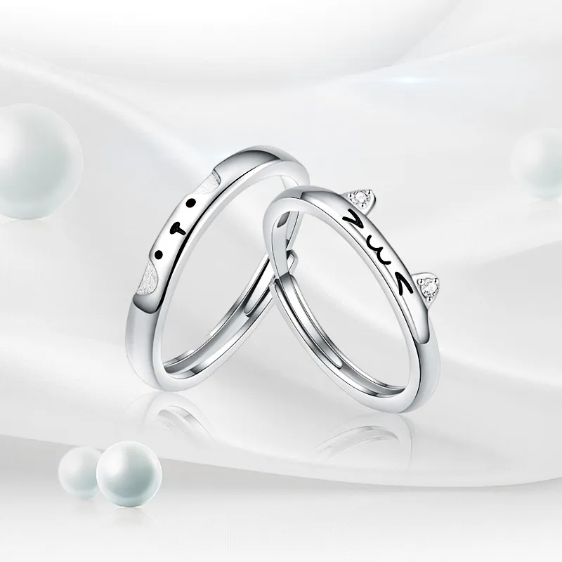 JOYDINNY Alloy Couple Rings Unisex-1