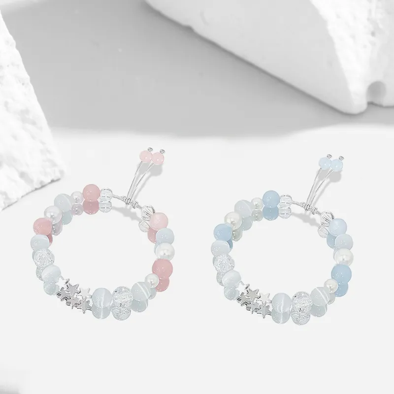 JOYDINNY Colored Glaze Jade Bracelets Unisex-1