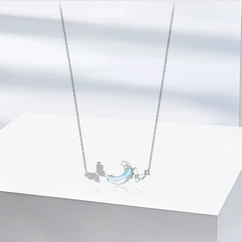 JOYDINNY Colored Glaze Necklaces Women's-3