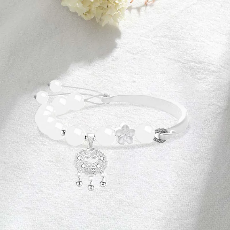 JOYDINNY Glass Cat Eye Bangles Women's-2