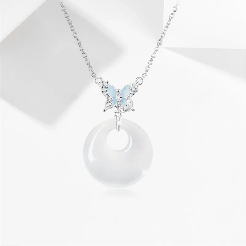 JOYDINNY Chalcedony Necklaces Women's-3