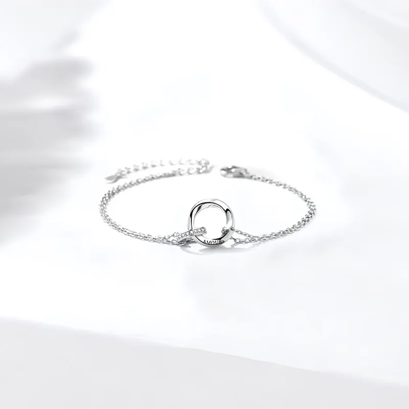 JOYDINNY Alloy Bracelets Unisex-5