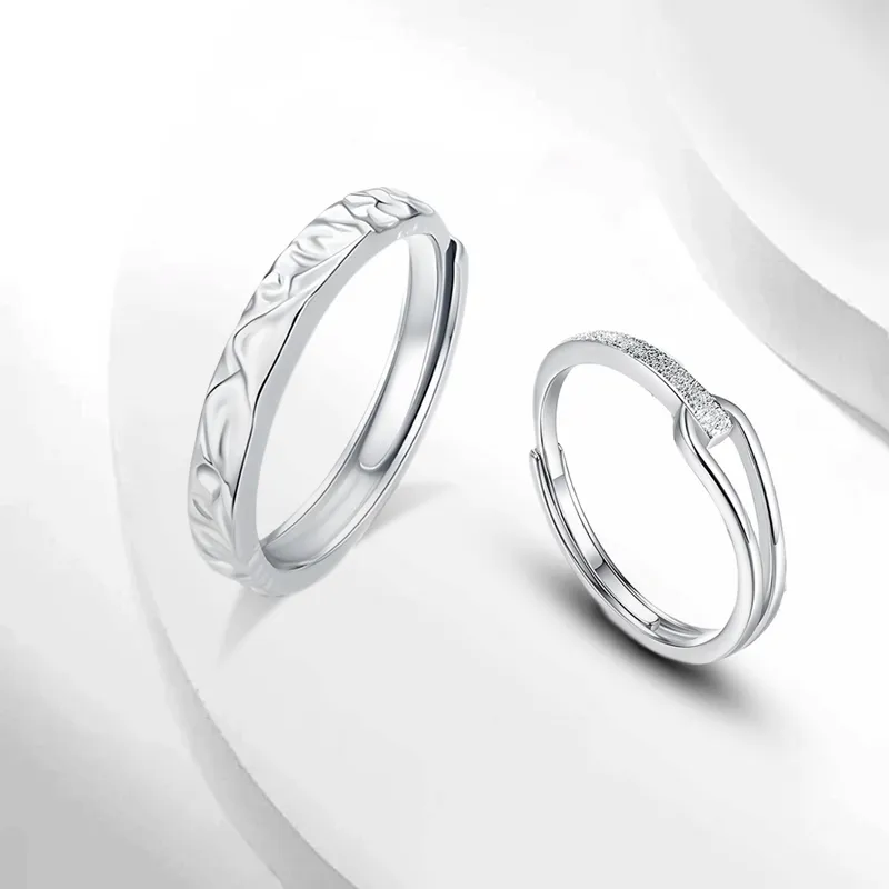 JOYDINNY S999 Fine Silver Rings Unisex-2