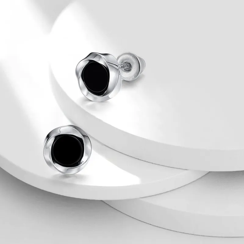 JOYDINNY Alloy Stud Earrings Women's-2