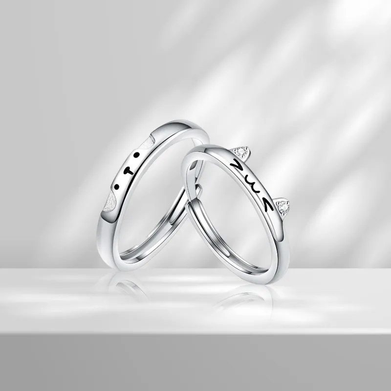 JOYDINNY Alloy Couple Rings Unisex-2