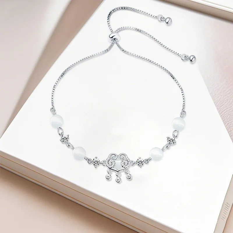 JOYDINNY Chalcedony Jade Necklaces Women's-3