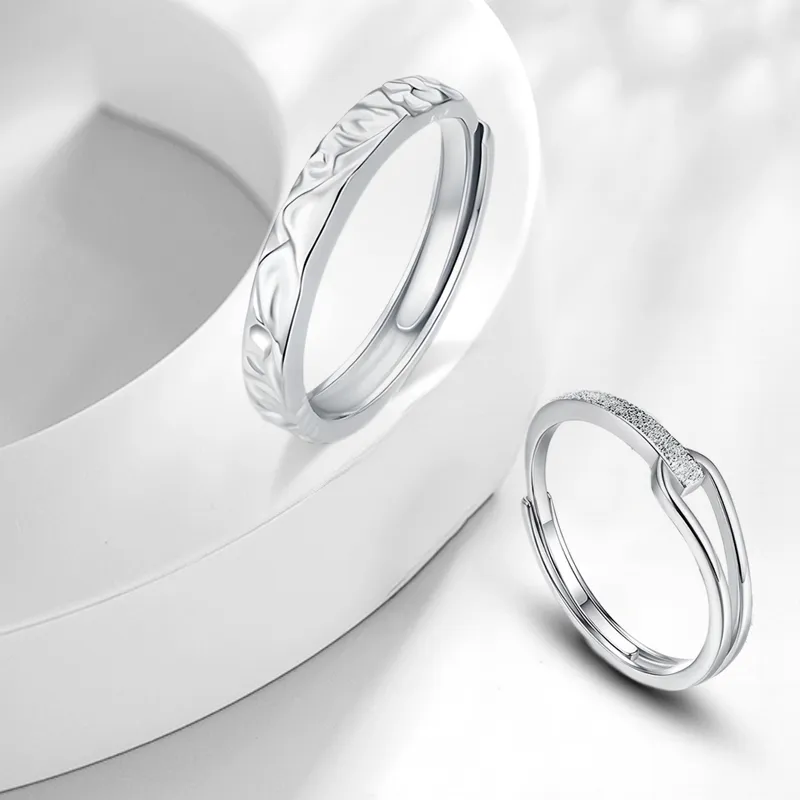 JOYDINNY S999 Fine Silver Rings Unisex-1