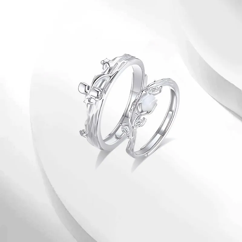 JOYDINNY S925 Silver Rings Unisex-1