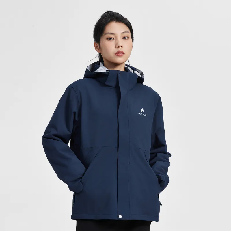 HOTSUIT Outdoor Hiking Waterproof And Windproof To Keep Warm Windbreaker Jacket Unisex-18