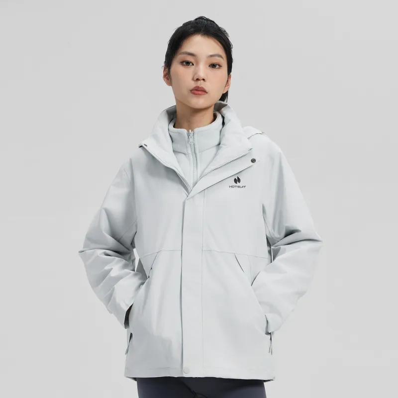 HOTSUIT Outdoor Hiking Waterproof And Windproof To Keep Warm Windbreaker Jacket Unisex-3