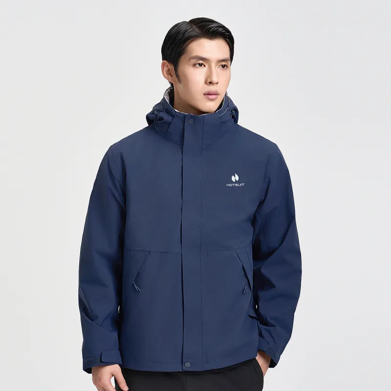 HOTSUIT Outdoor Hiking Waterproof And Windproof To Keep Warm Windbreaker Jacket Unisex-16