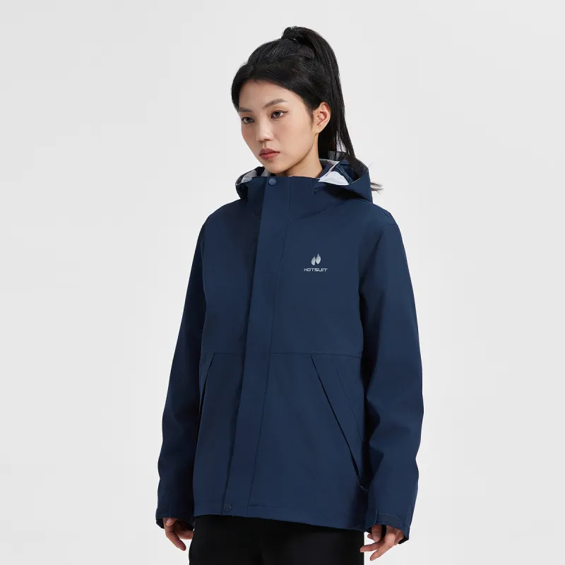 HOTSUIT Outdoor Hiking Waterproof And Windproof To Keep Warm Windbreaker Jacket Unisex-17