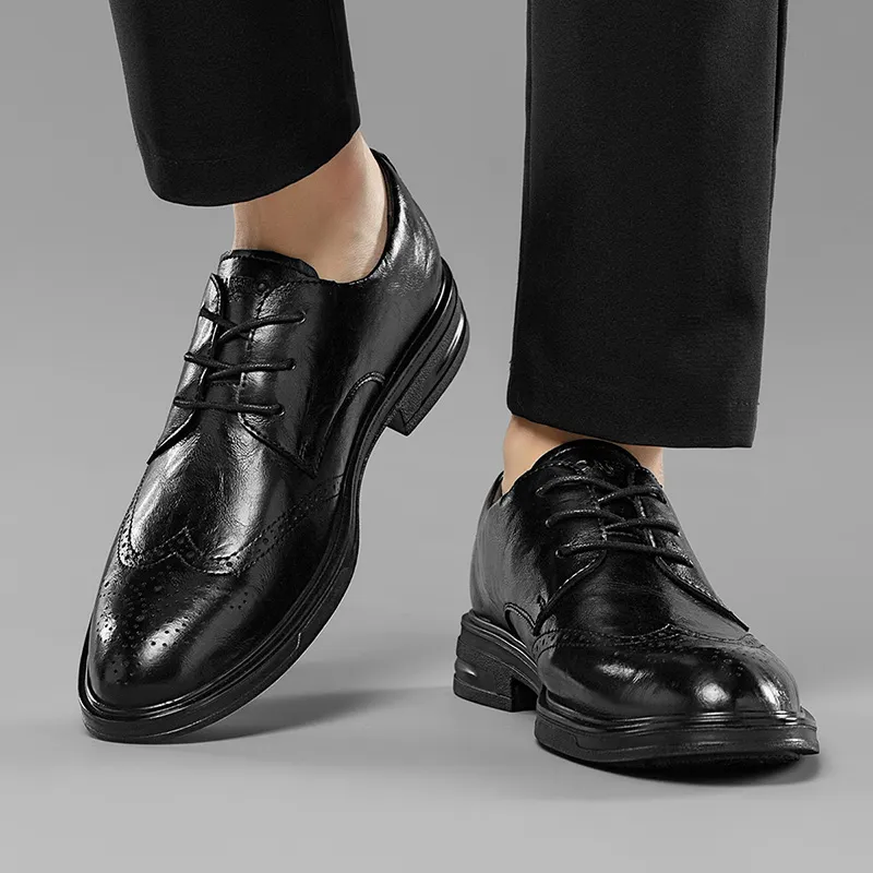 CARTELO Dress Shoes Men Low Top Black-6