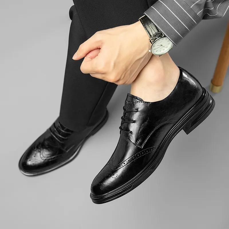 CARTELO Dress Shoes Men Low Top Black-5