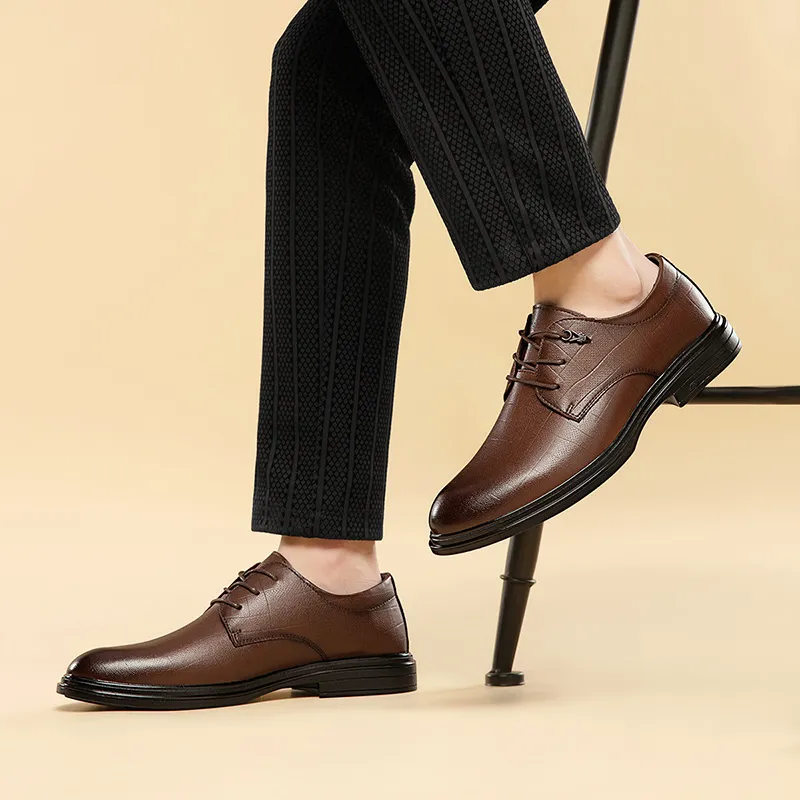 CARTELO Dress Shoes Men Low Top Brown/Black-10
