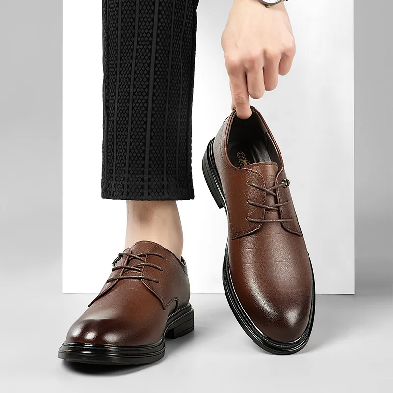 CARTELO Dress Shoes Men Low Top Brown/Black-11