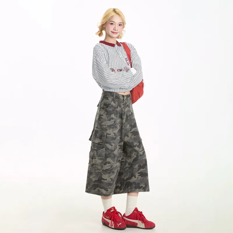 RTNH Cargo Shorts Women's Camouflage-3