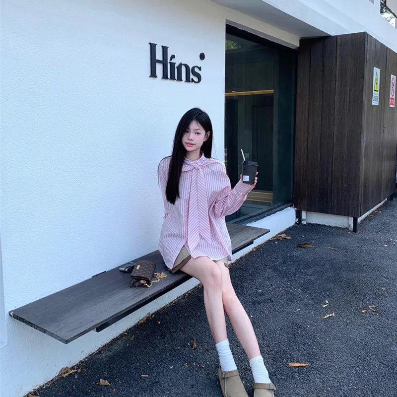RTNH Spring And Summer Shirt Women's Pink-5