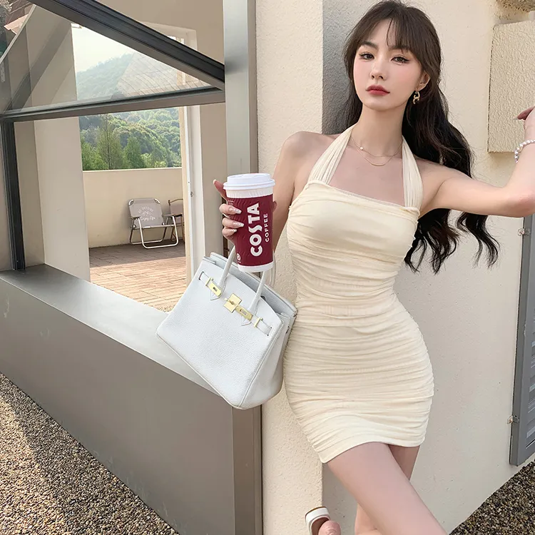 RTNH Slip Dresses Women's Apricot-3