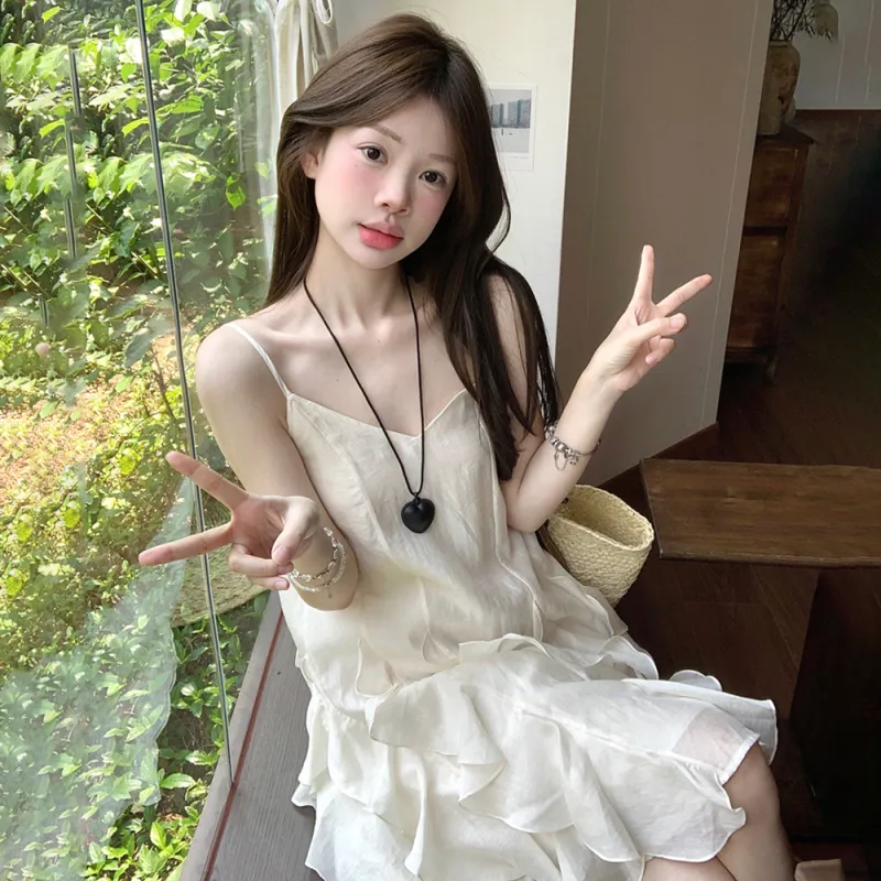 RTNH Slip Dress Women's Light Apricot-4