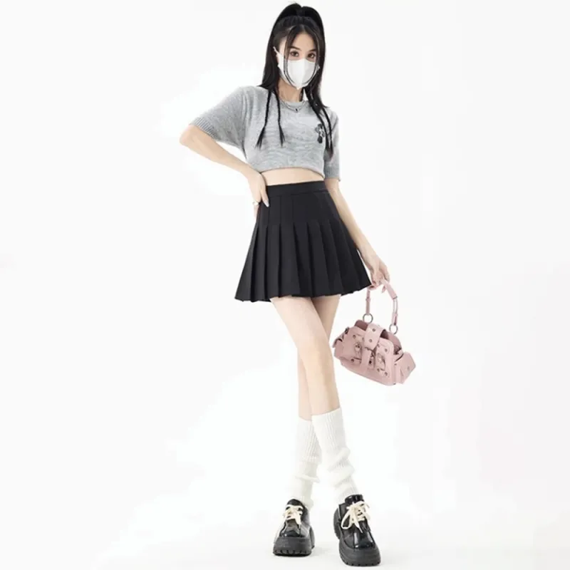 Vine Color Casual Short Skirts Women's-6