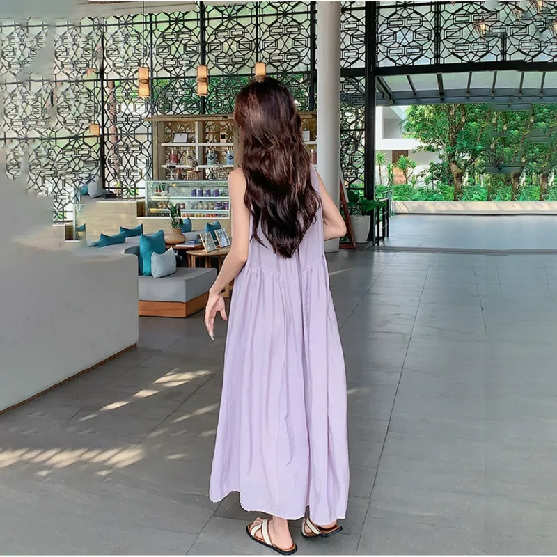 RTNH Sleeveless Dress Women's Purple-7