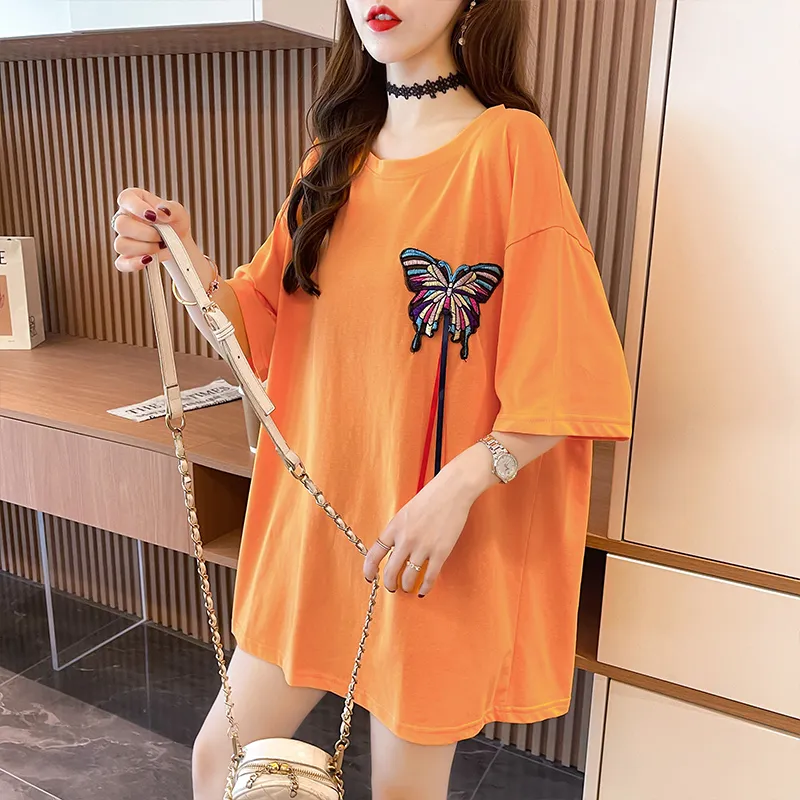 RTNH T Shirts Women's Orange-3