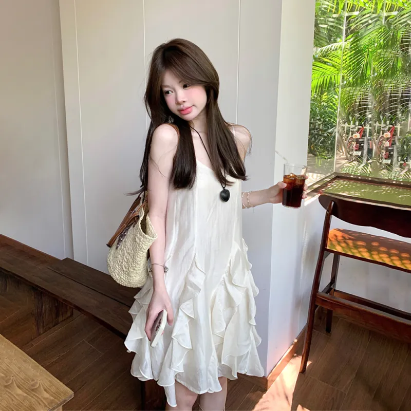 RTNH Slip Dress Women's Light Apricot-3