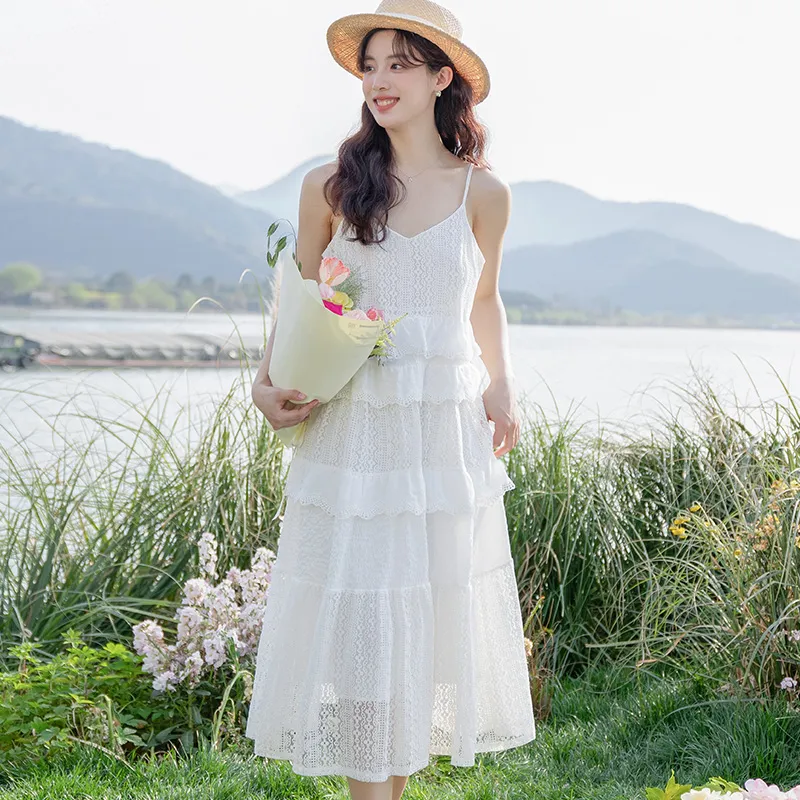 RTNH Slip Dresses Women's White-1