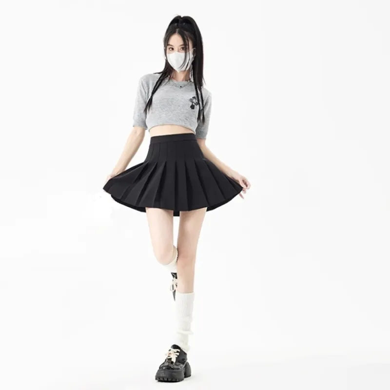 Vine Color Casual Short Skirts Women's-3
