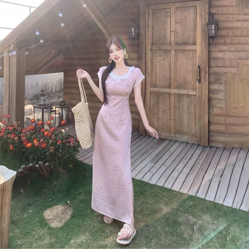 RTNH Summer Short Sleeved Dress Women's-5