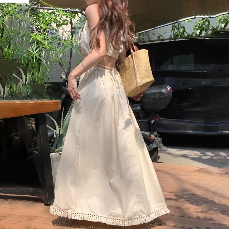 RTNH Sleeveless Dress Women's Apricot-2