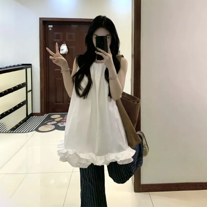 RTNH Sleeveless Dresses Women's White-2
